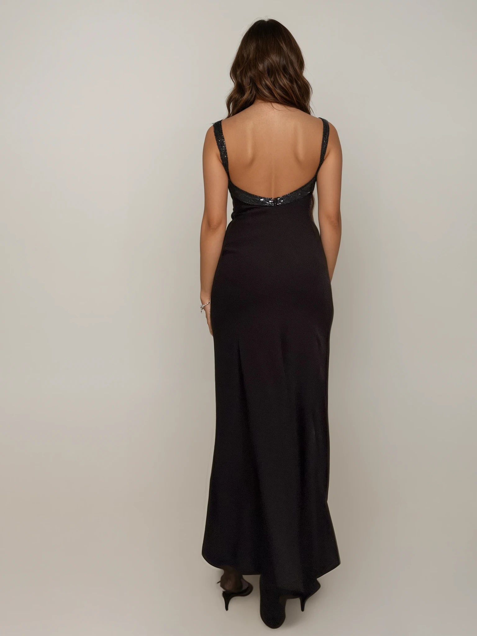 Armani Navy and Beaded Gown
