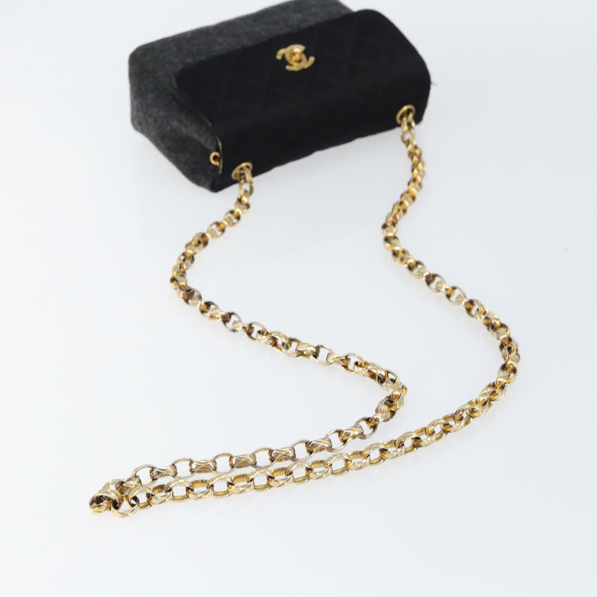 Chanel Grey and Black Flap Bag