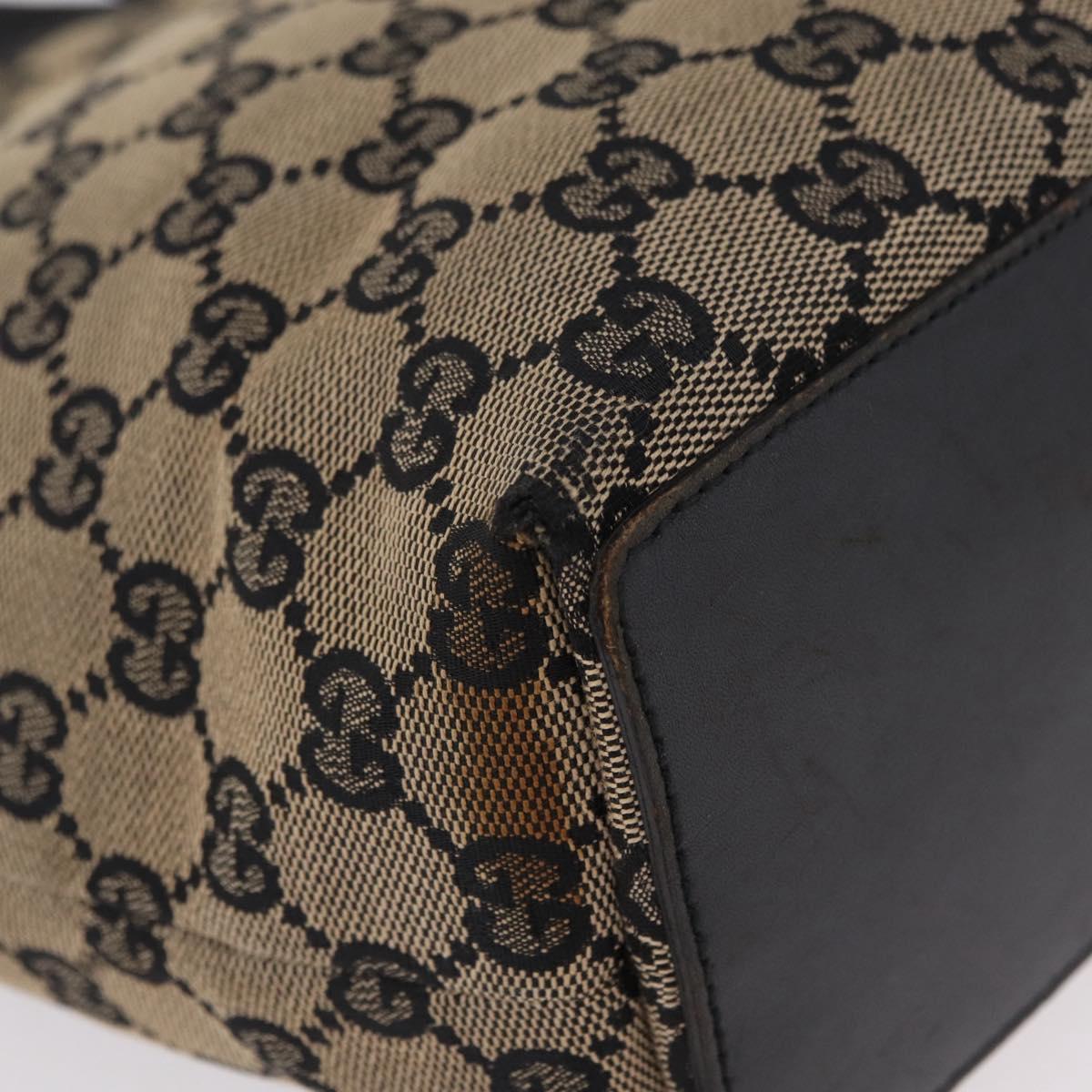 Gucci Tan and Black Monogram Mini Tote