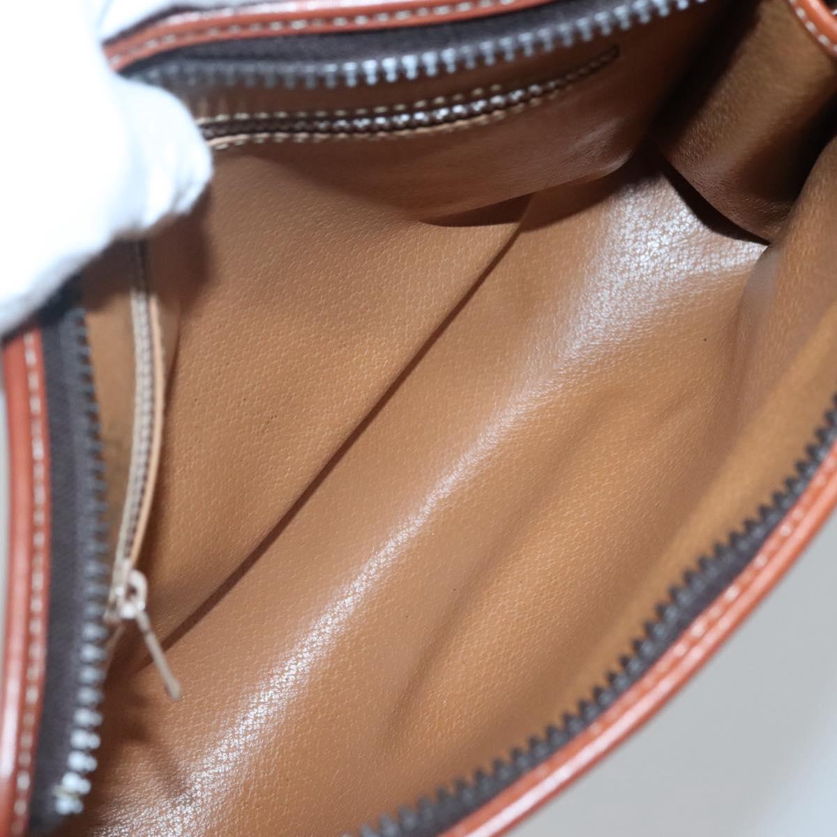 Celine Monogram Brown Leather Clutch