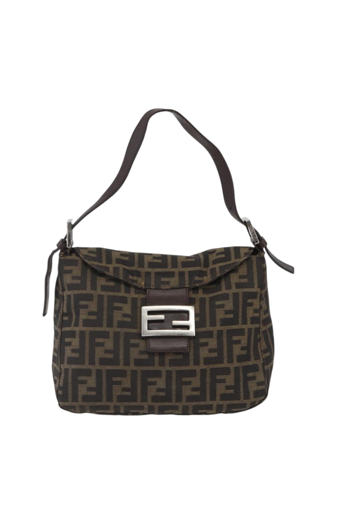 Fendi Zucca Rounded Baguette
