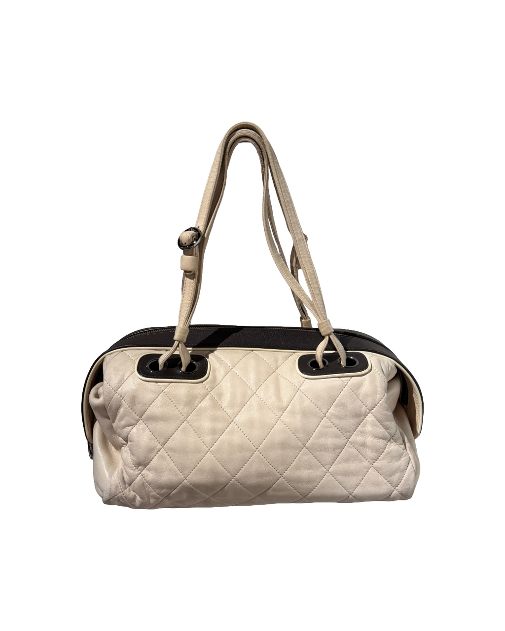 Chanel Tan & Brown Leather Shoulder Bag