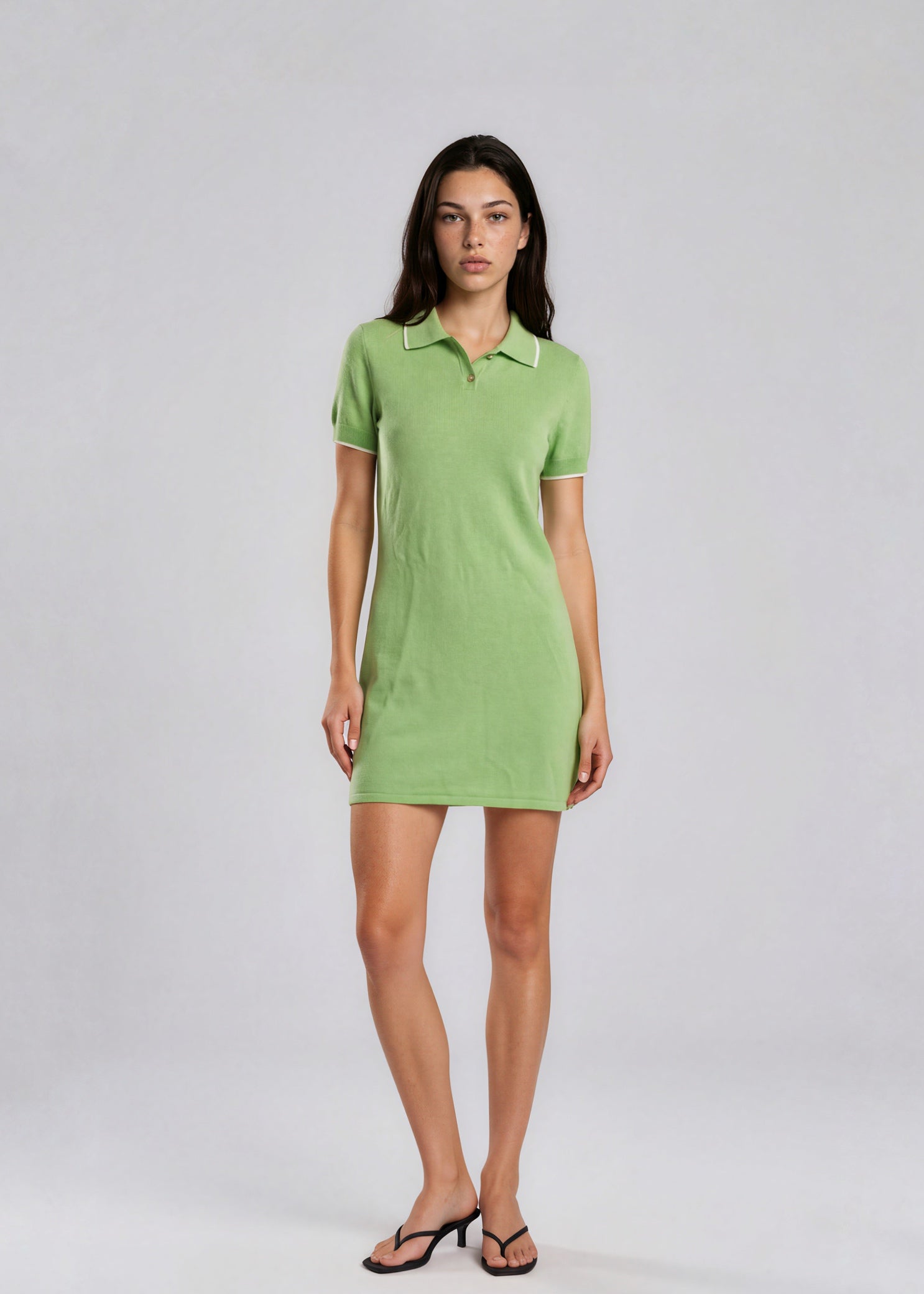 St John Green Polo Mini Dress