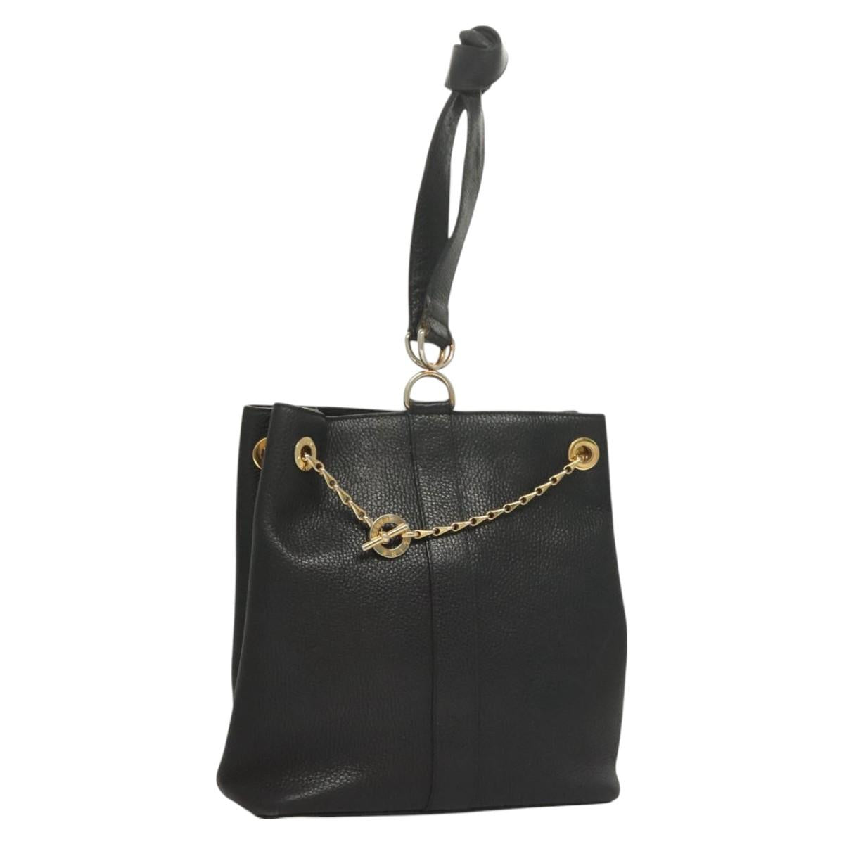 Celine Black Chain Tote