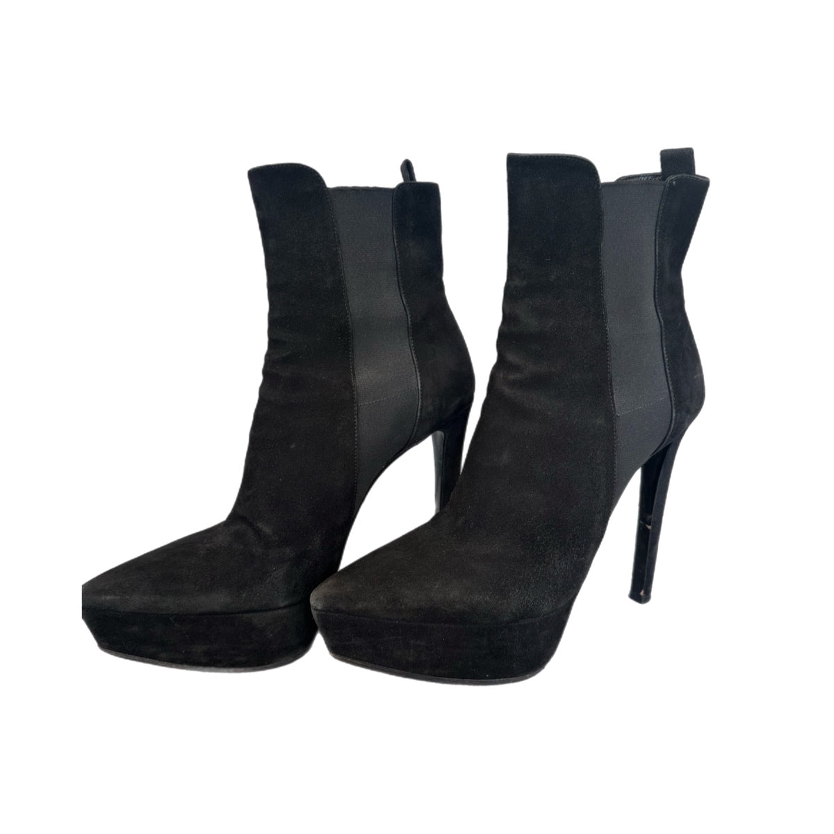 Prada Suede High Heeled Booties