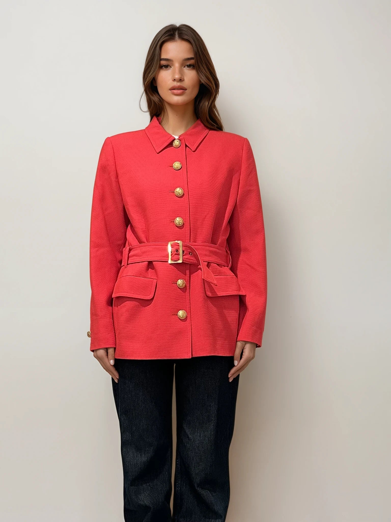 YSL Orange Blazer