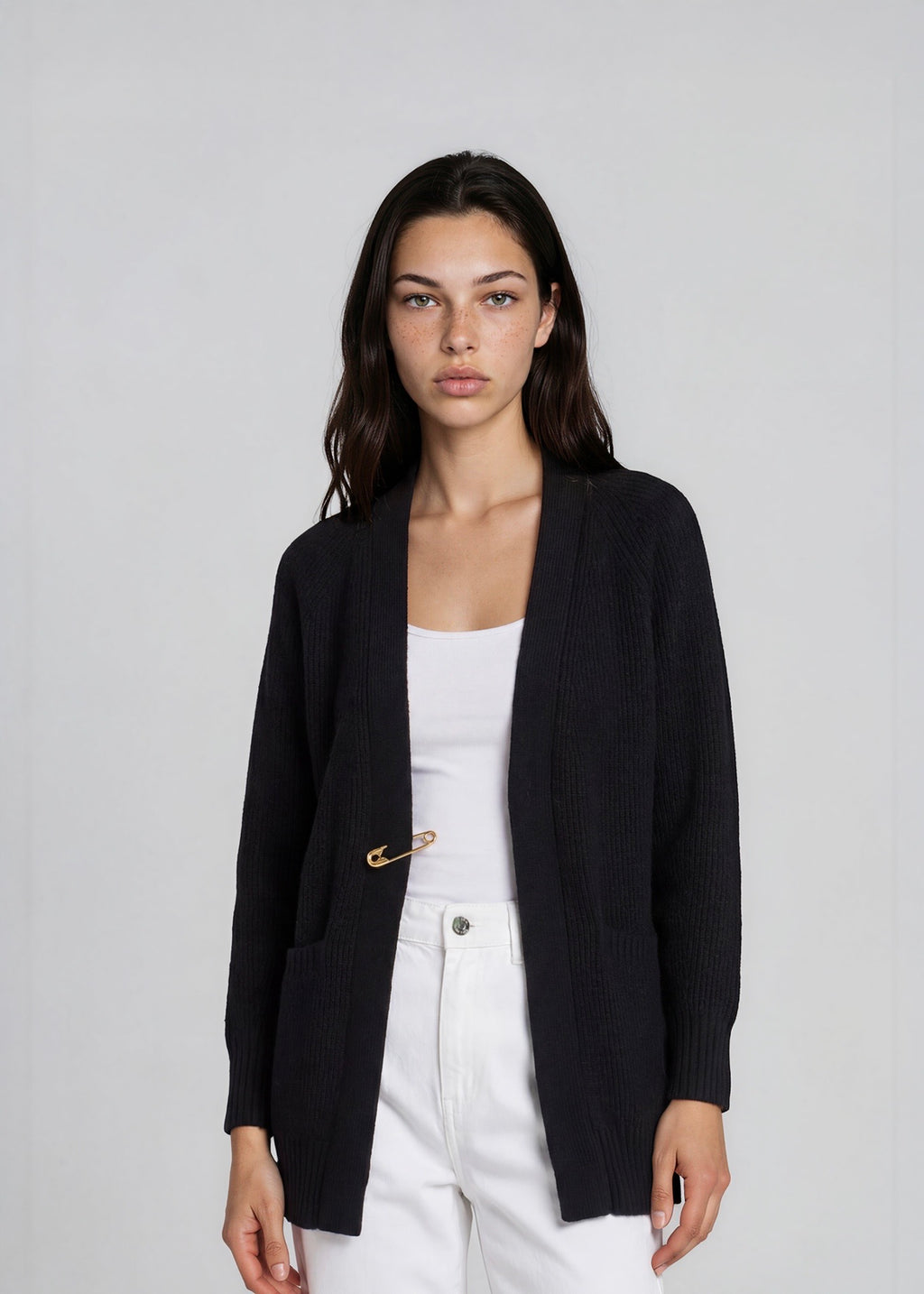 Versace Black and Gold Cardigan