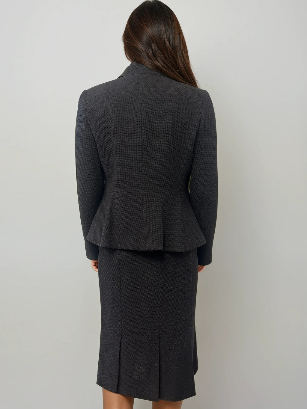 Armani Brown Wave Skirt Set
