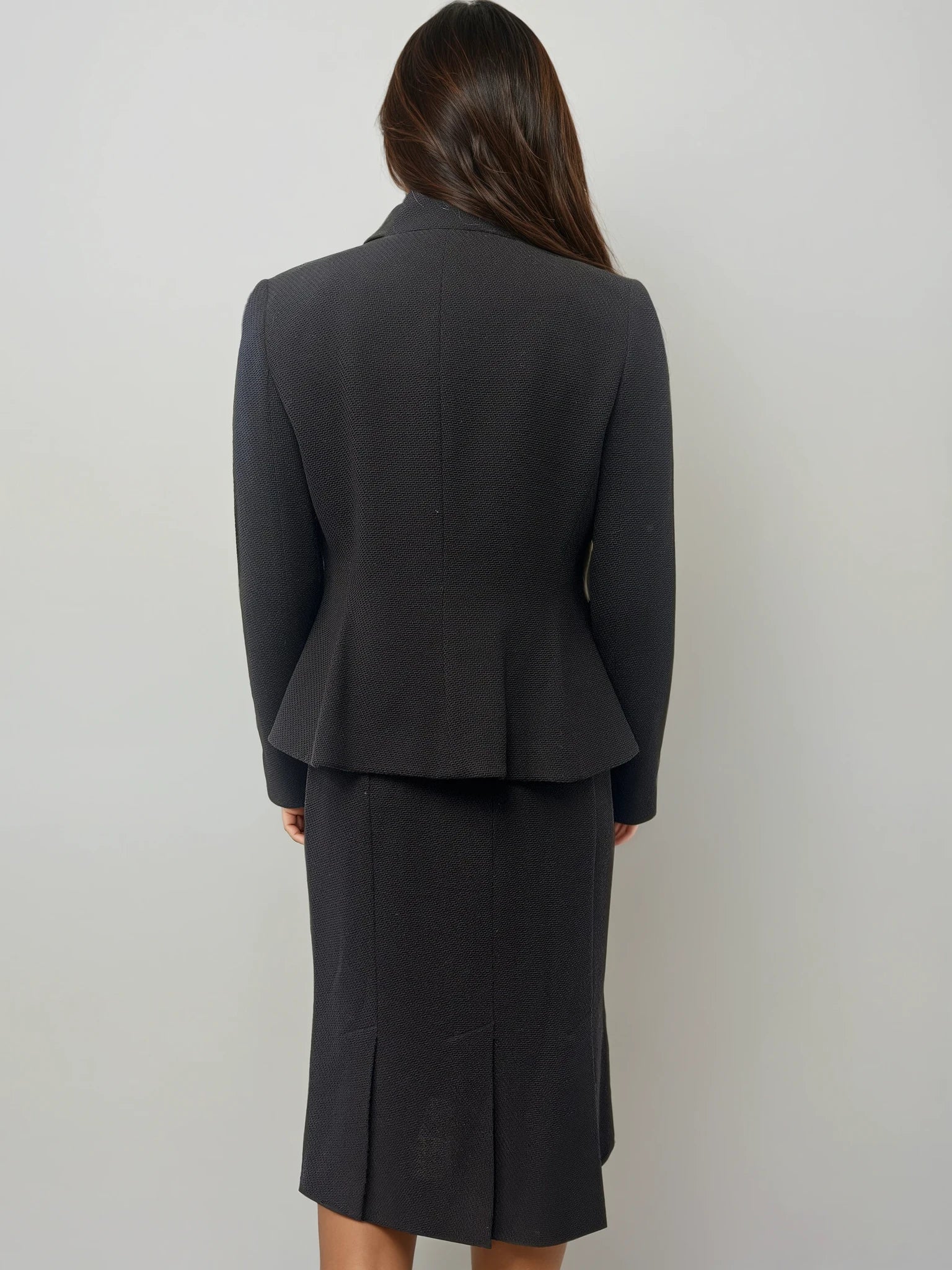 Armani Brown Wave Skirt Set