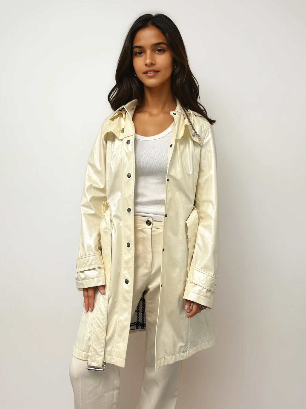 Burberry Ivory Trench Coat
