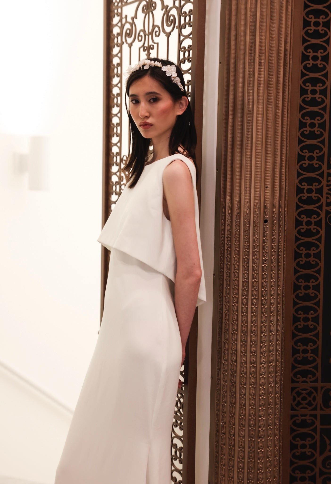 Cream Bateau Gown
