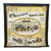 Load image into Gallery viewer, Hermès Yellow and Black Silk Scarf
