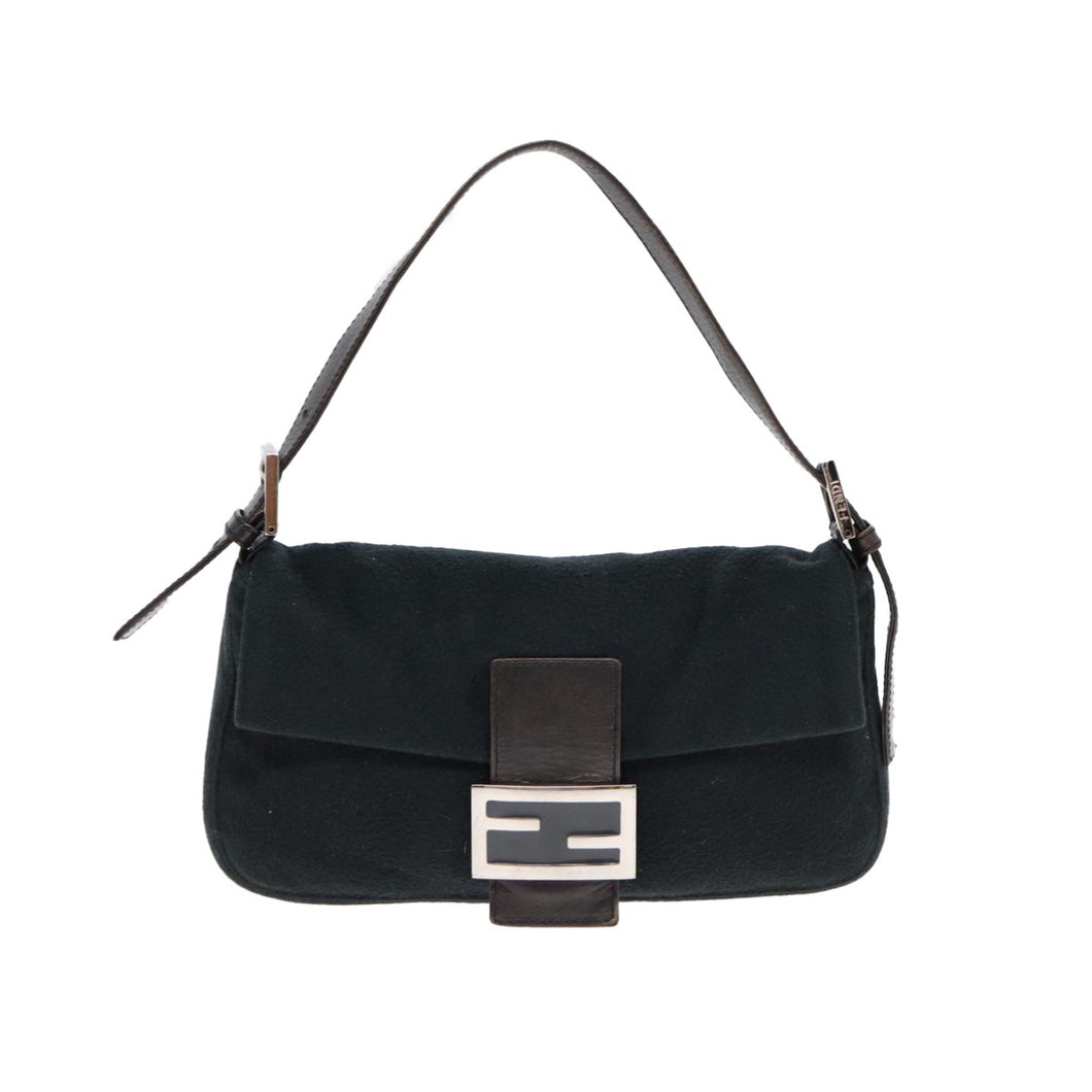 Fendi Black and Brown Baguette