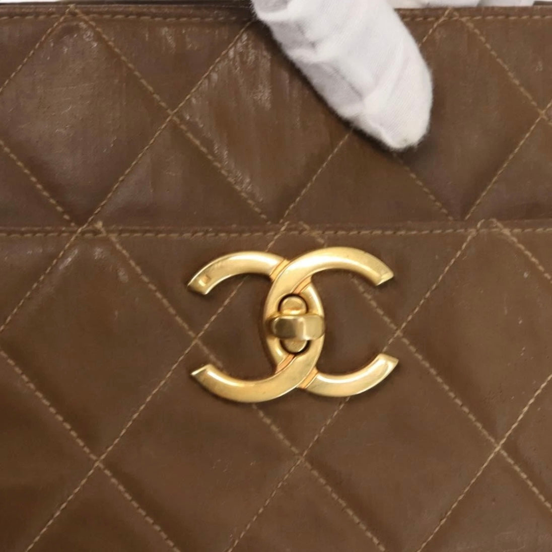Chanel Brown Quilted Tote
