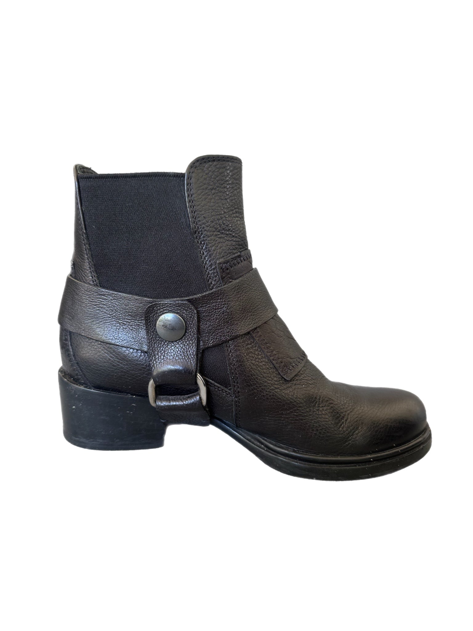 Miu Miu Leather Buckle Boots