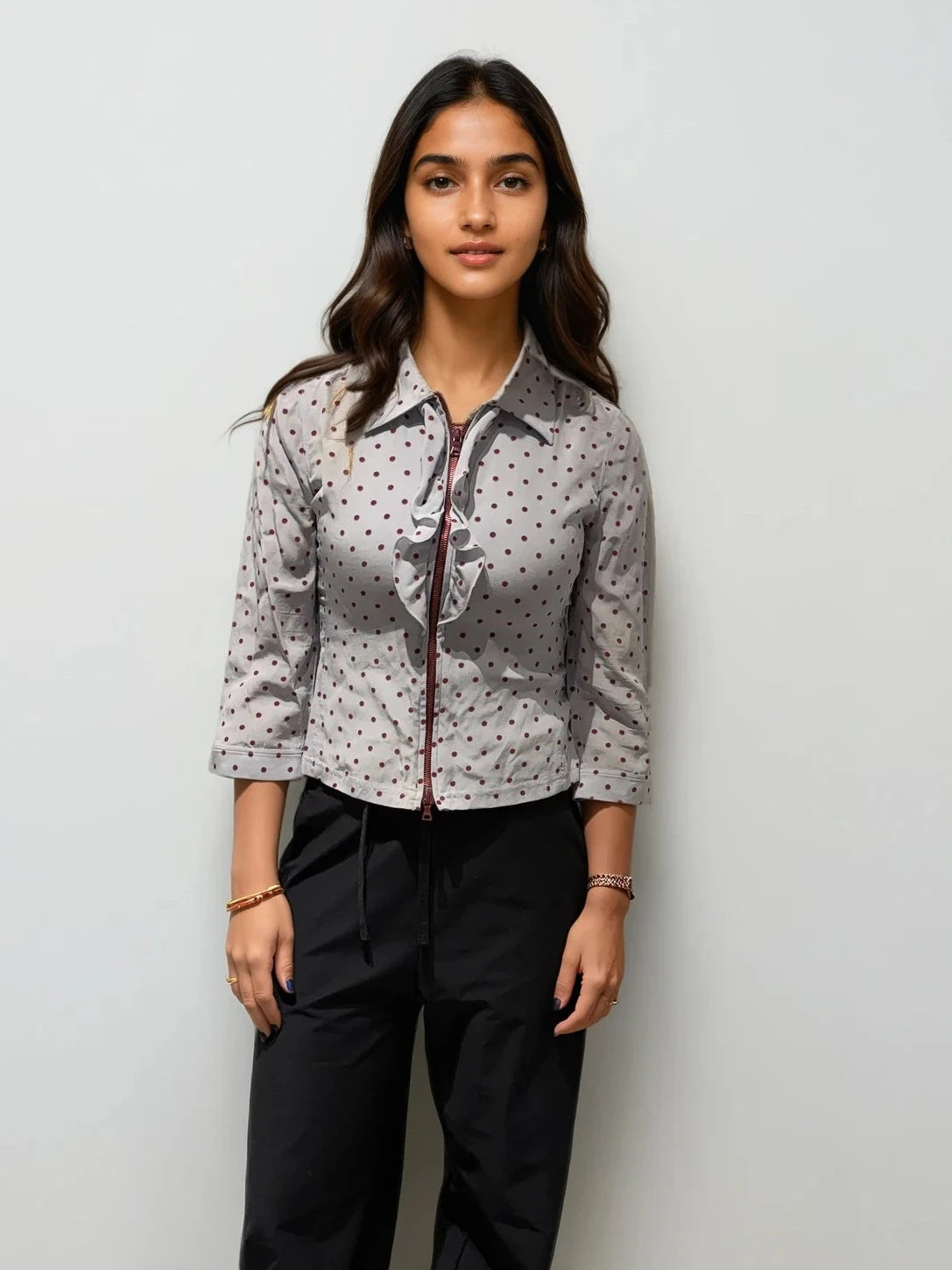 Prada Polka Dot Blouse