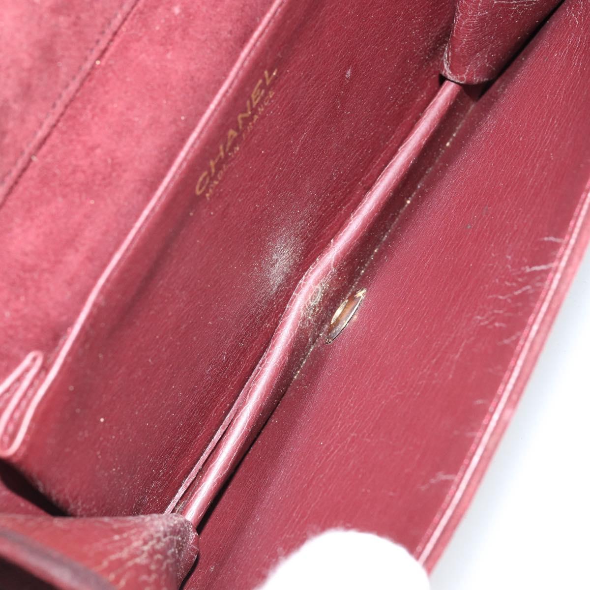 Chanel Burgundy Suede Flap Bag