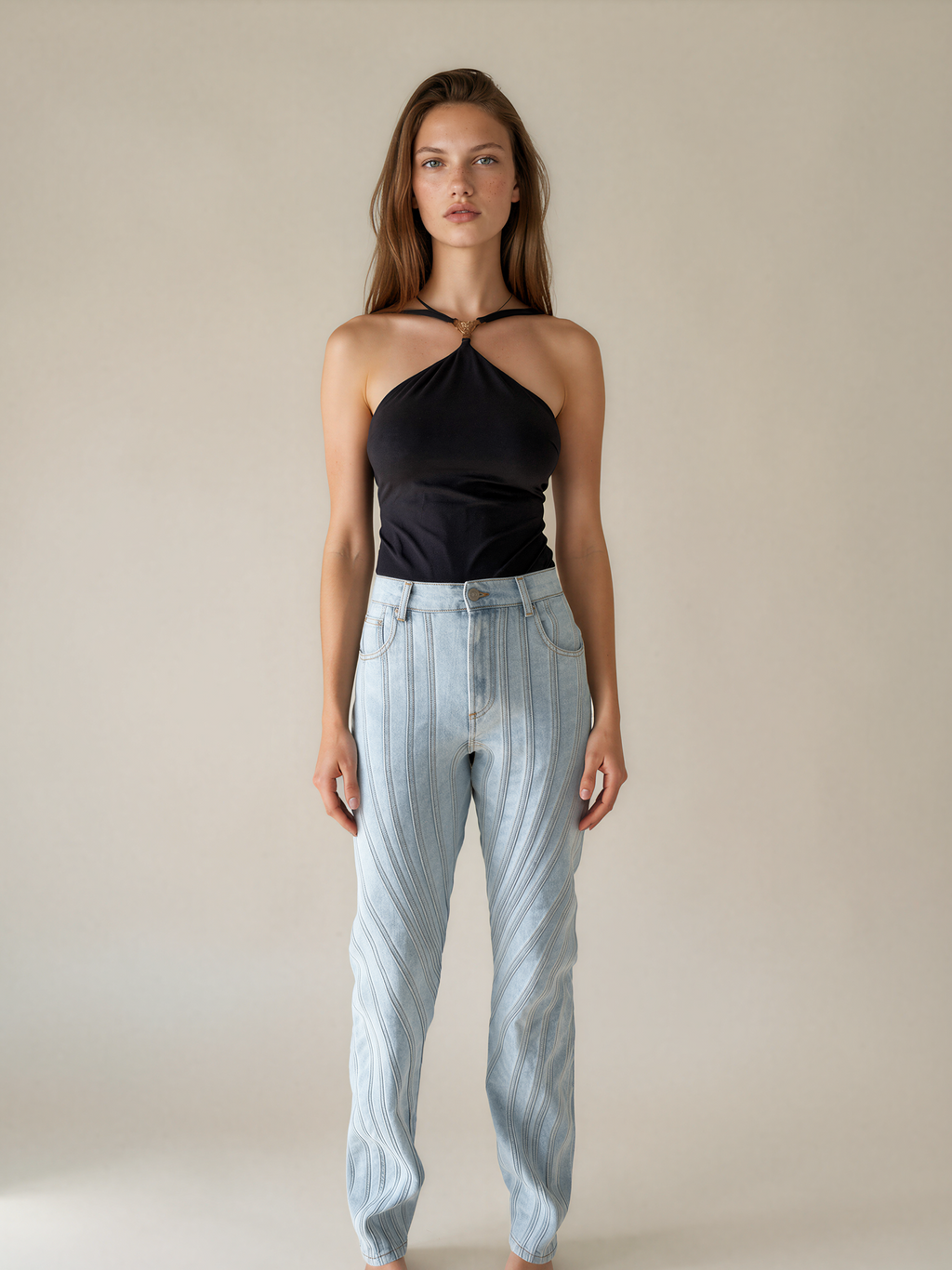 Mugler Blue Jeans