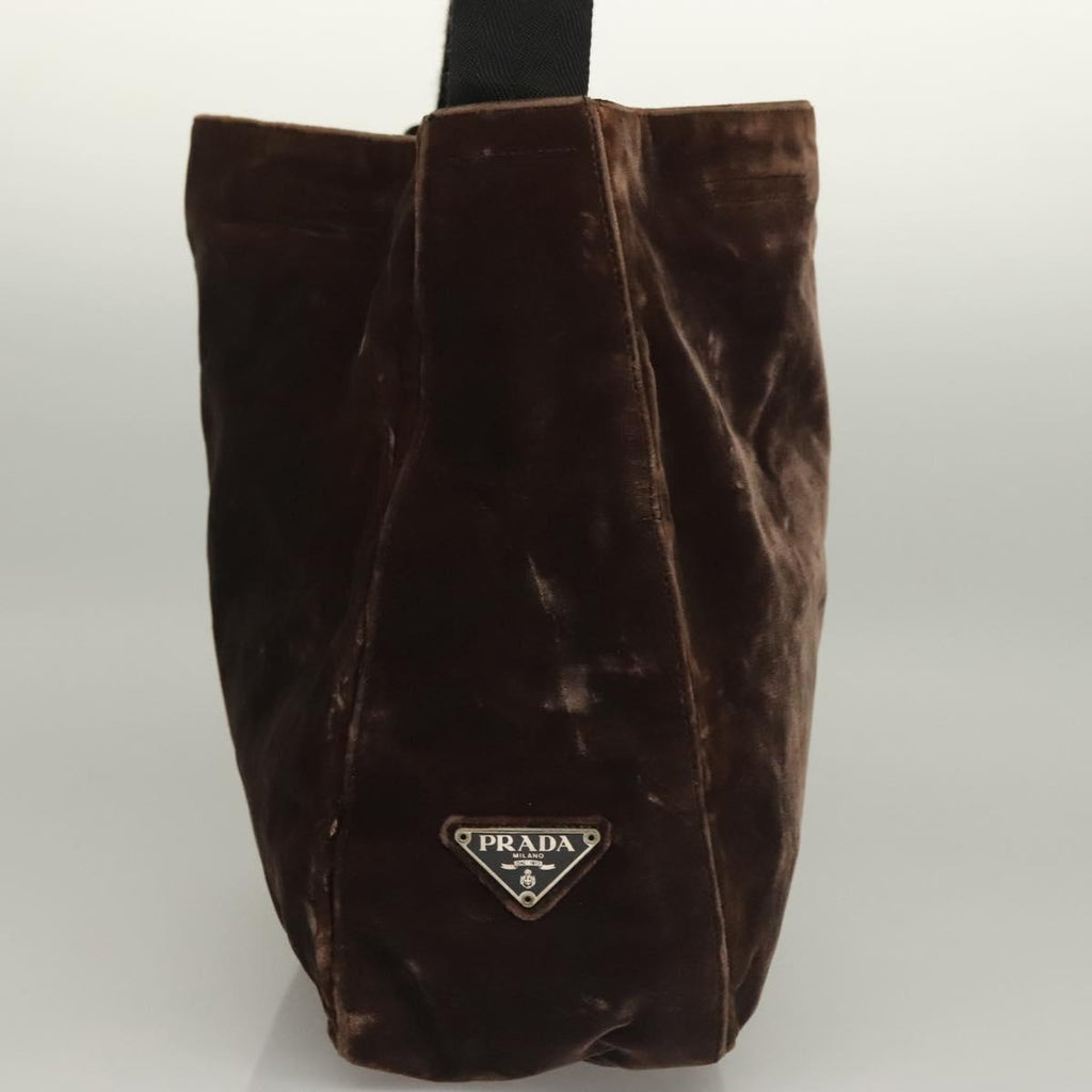 Prada Velour Brown Shoulder Bag