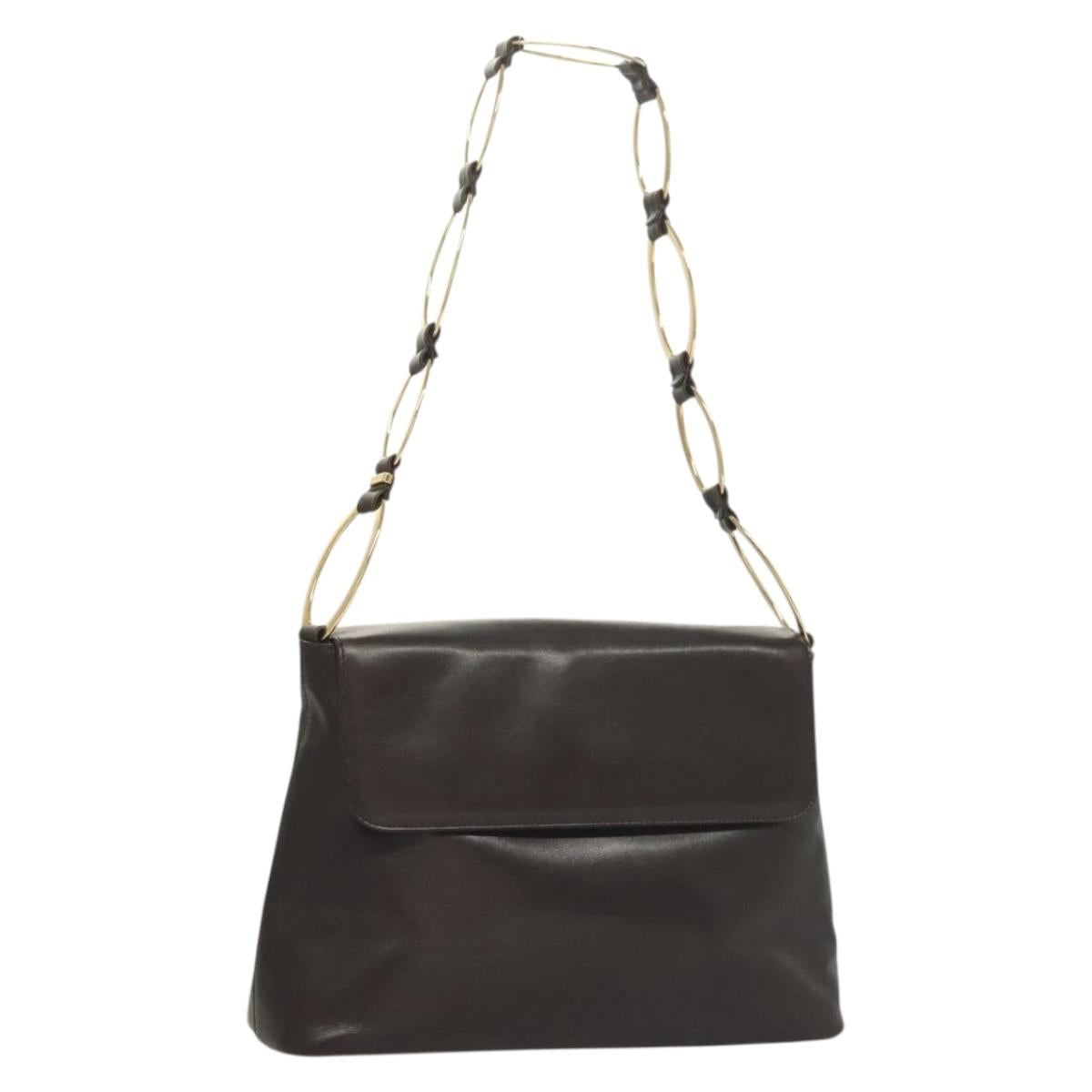 Gucci Brown Leather Shoulder Bag