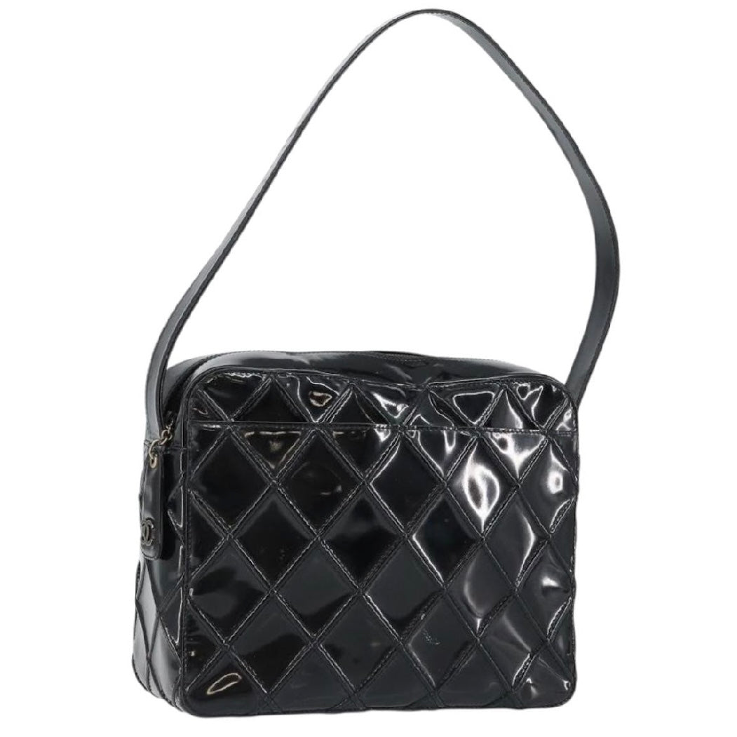 Chanel Black Patent Shoulder Bag