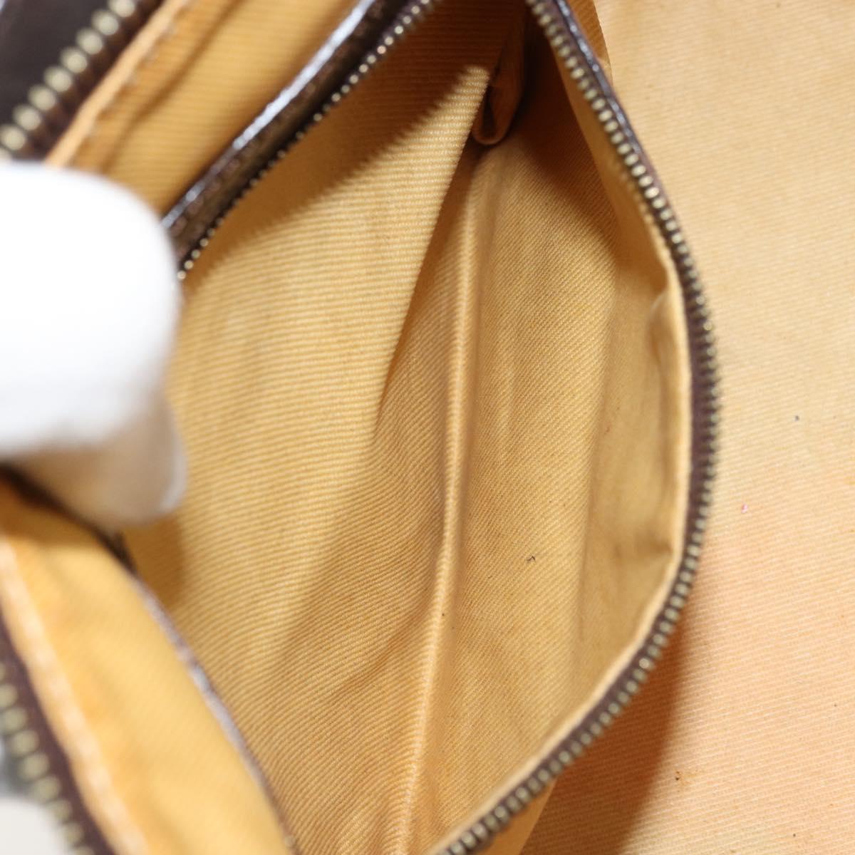 Celine Brown and Cream Monogram Handbag