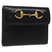 Load image into Gallery viewer, Gucci Black Horsebit Wallet
