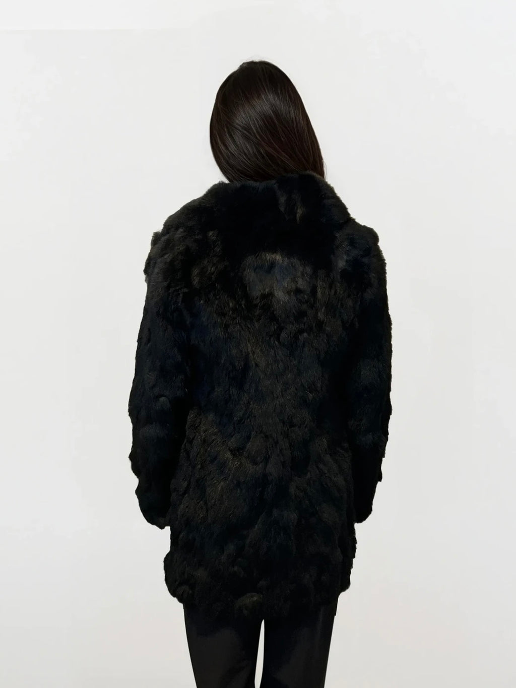 Black Long Fur Coat