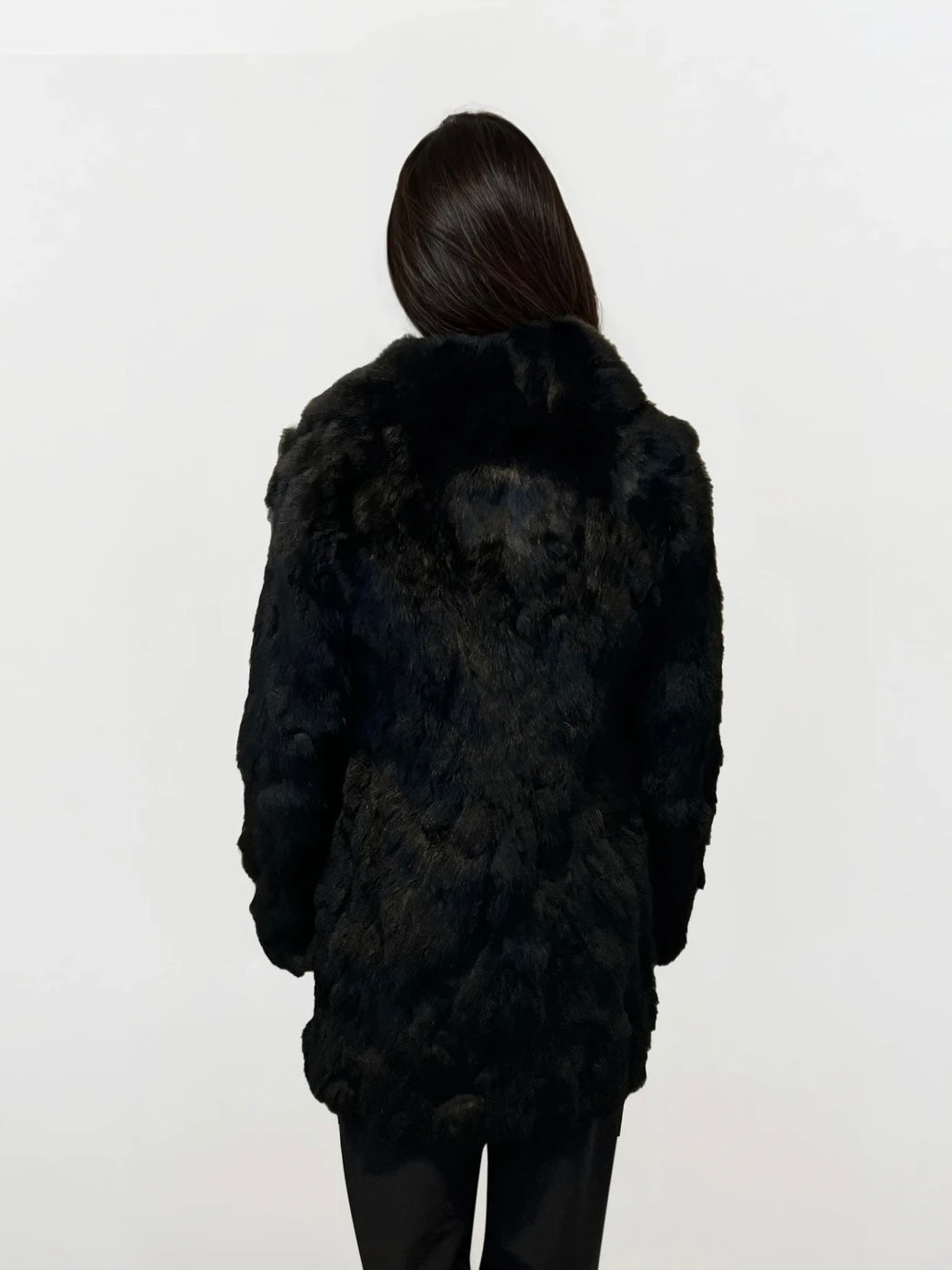 Black Long Fur Coat