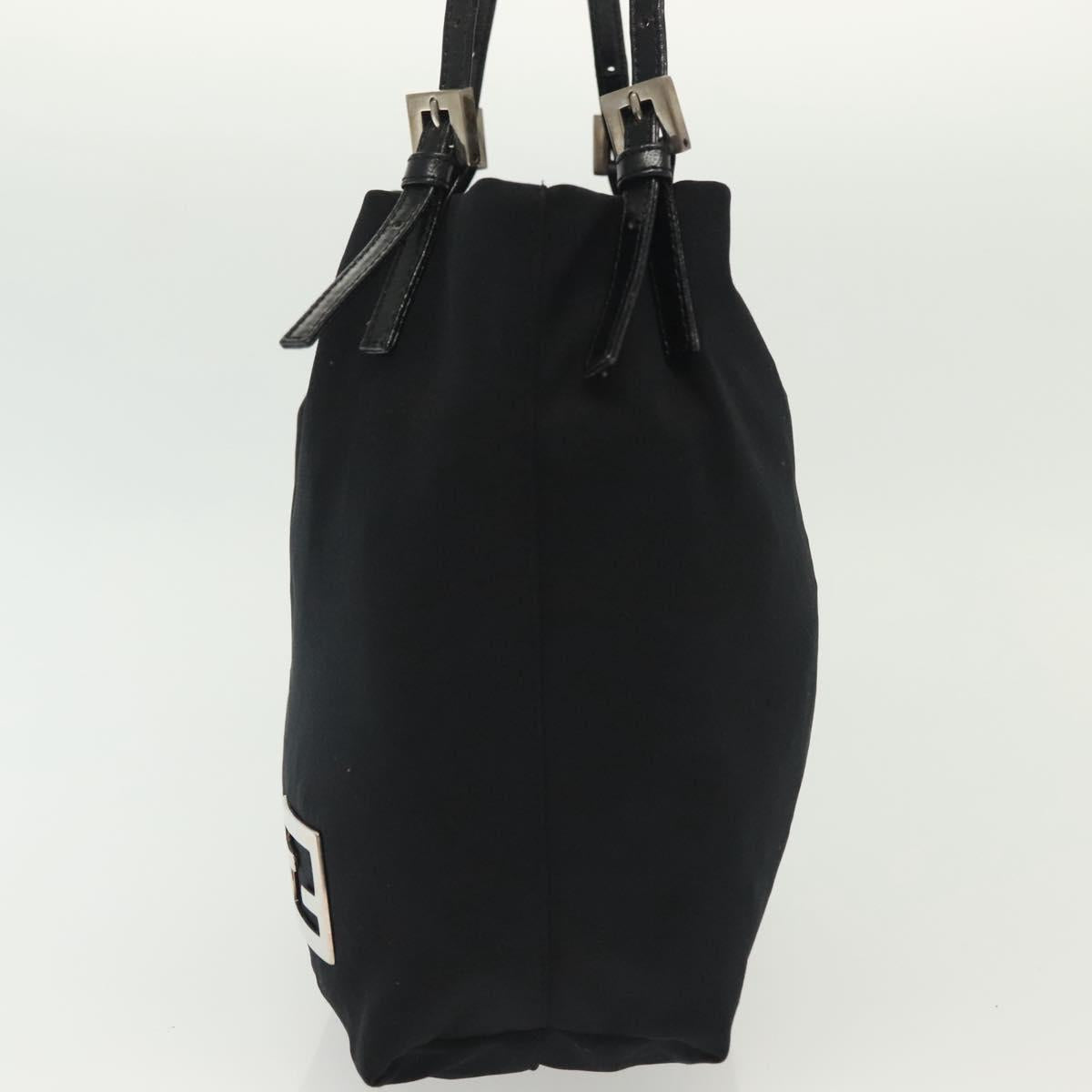 Fendi Black Nylon Baguette Tote