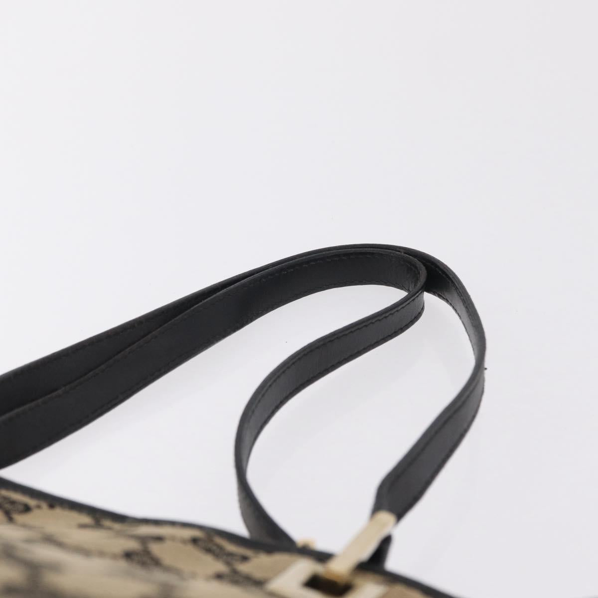 Gucci Tan and Black Monogram Mini Tote