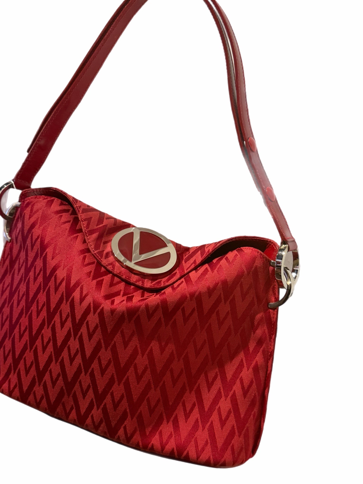 Valentino Red Monogram Shoulder Bag