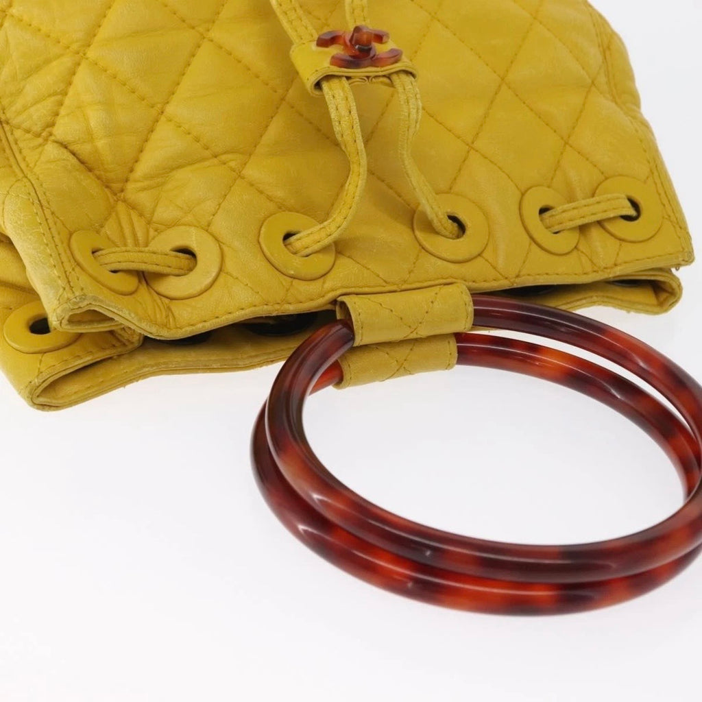 Chanel Yellow Handbag
