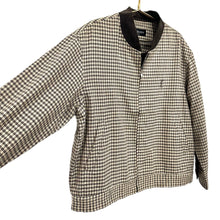 Load image into Gallery viewer, YSL Plaid Brown and Cream Bomber
