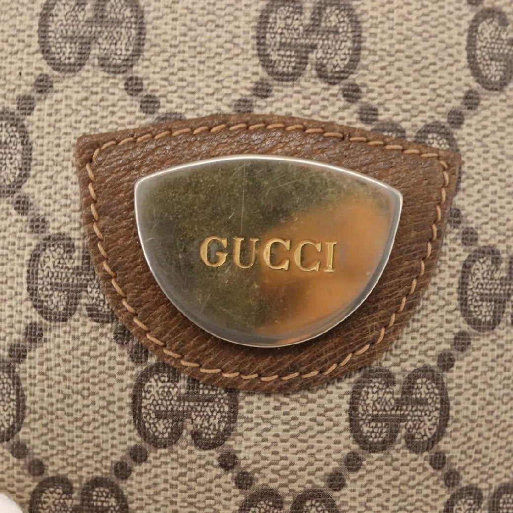 Gucci Brown Monogram Bucket Crossbody