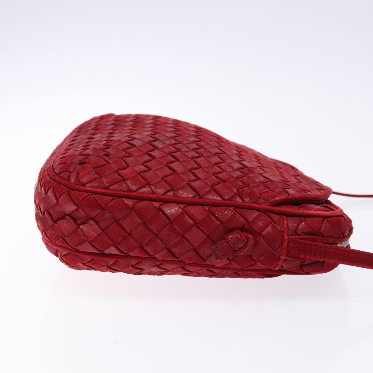 Bottega Veneta Red Intrecciato Crossbody