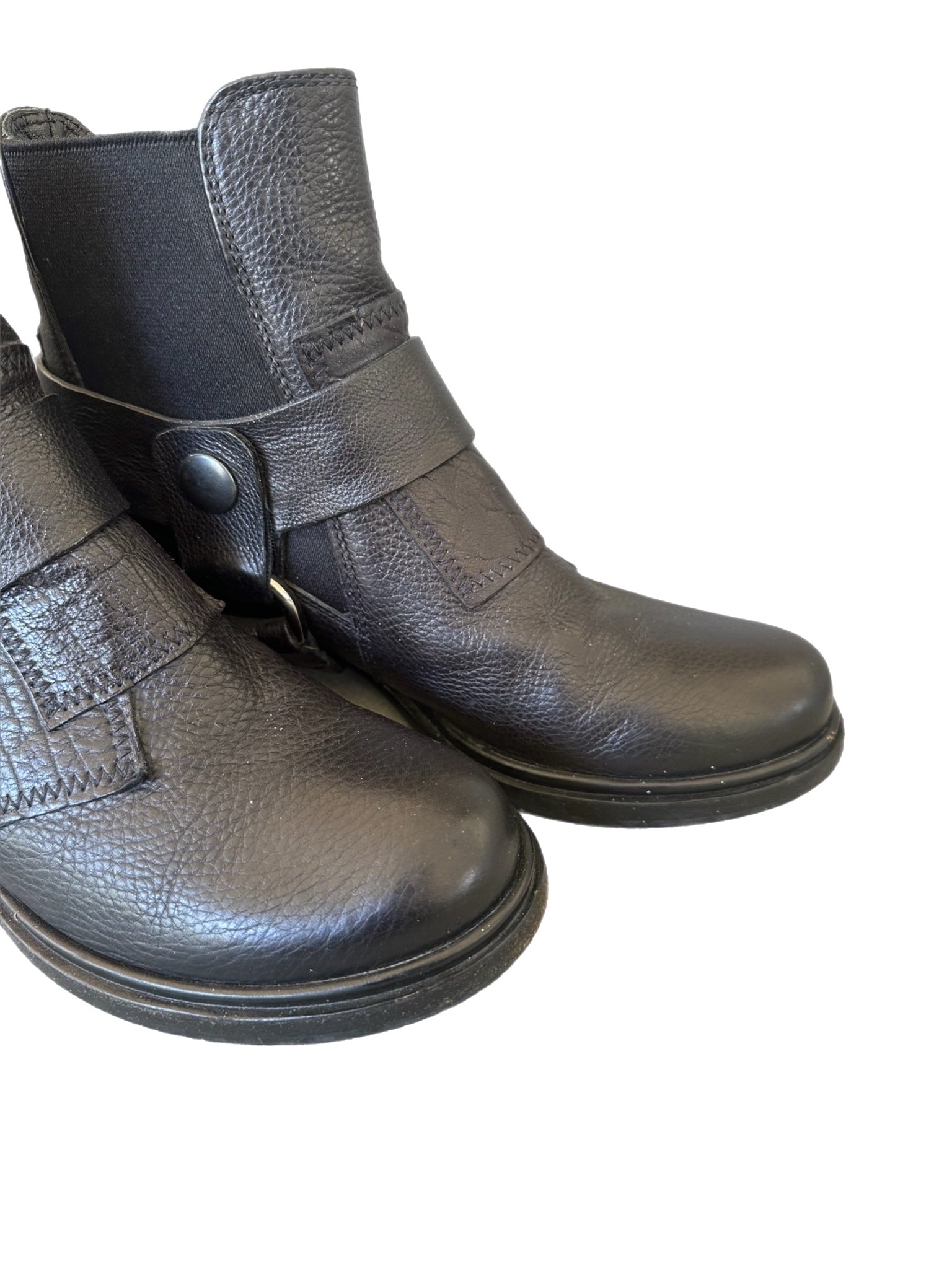 Miu Miu Leather Buckle Boots
