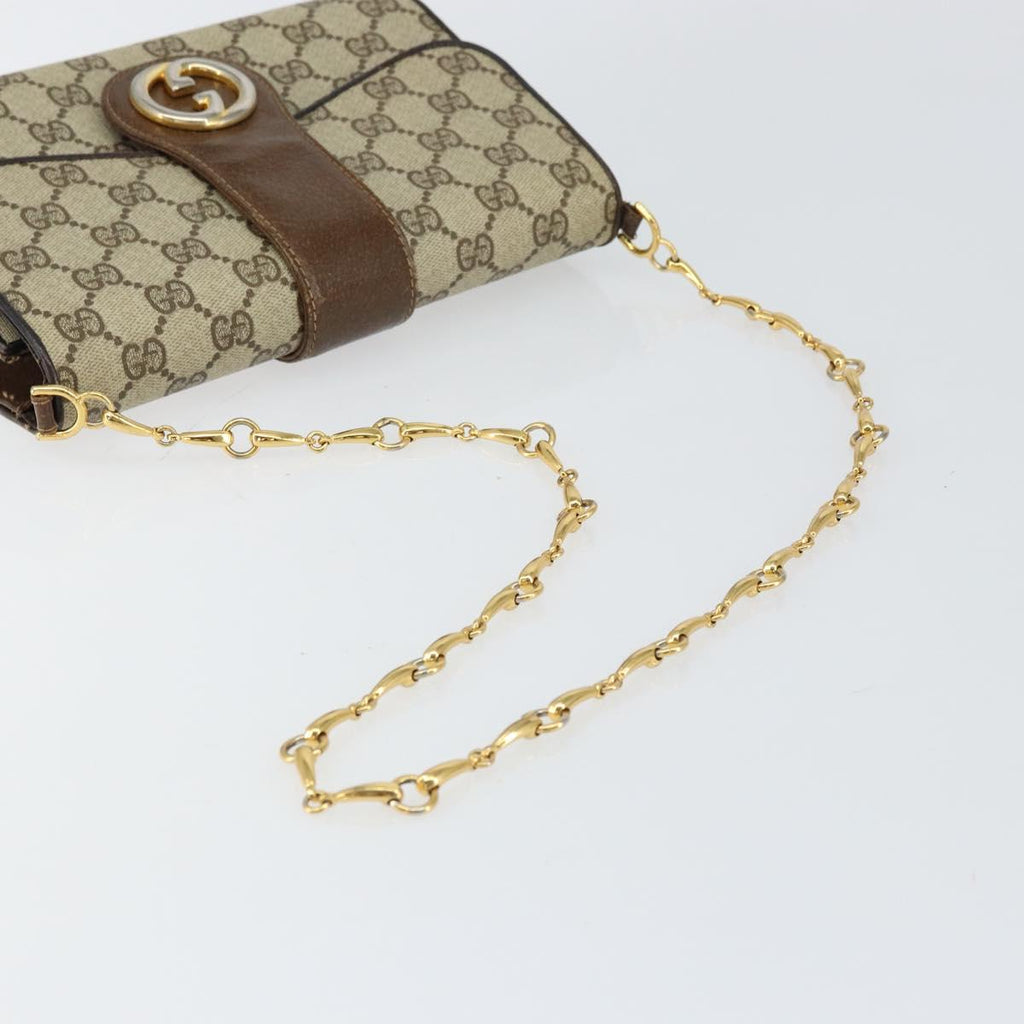 Gucci Brown Monogram Shoulder Bag