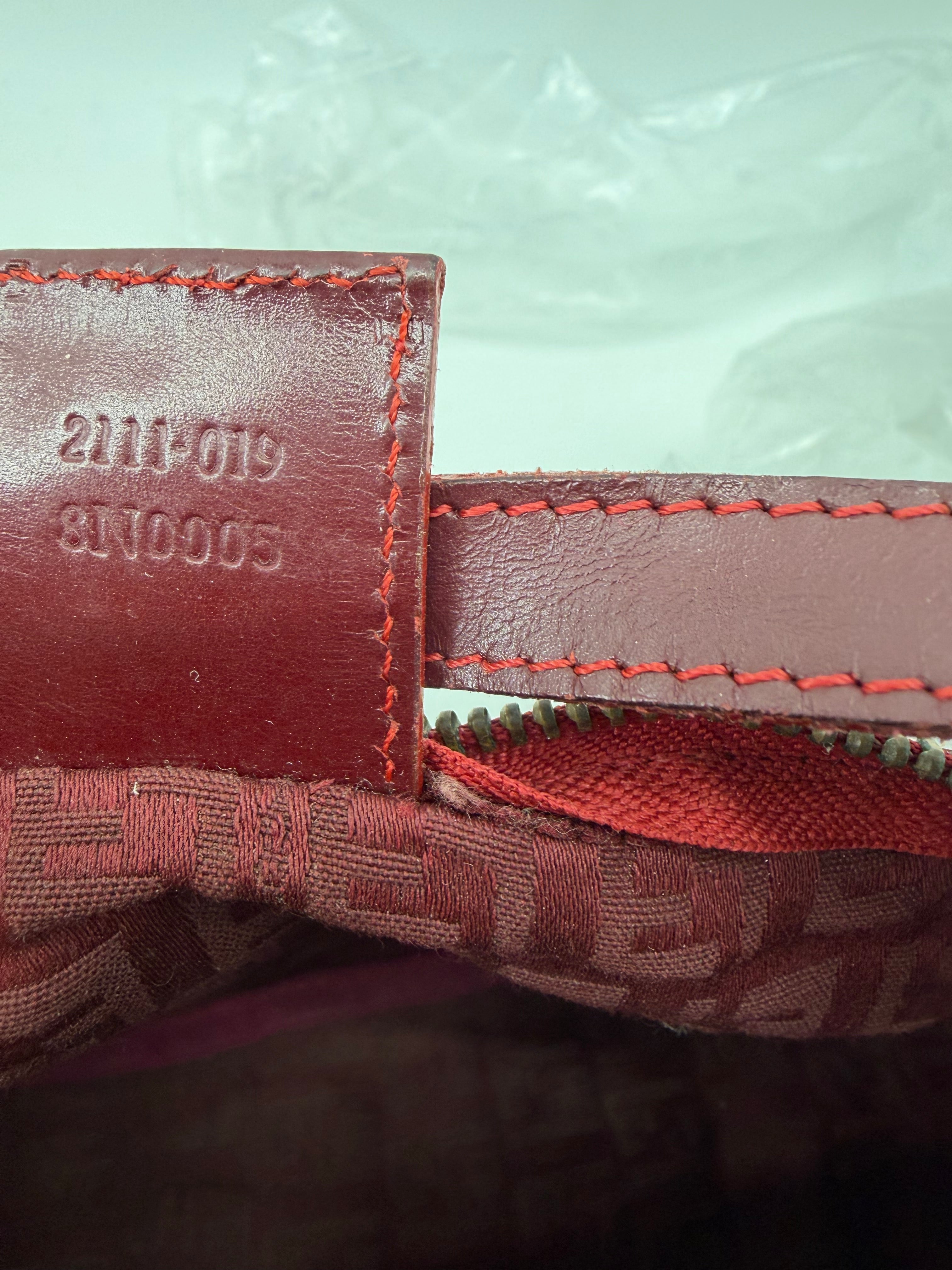 Fendi Red Zucchino Pochette