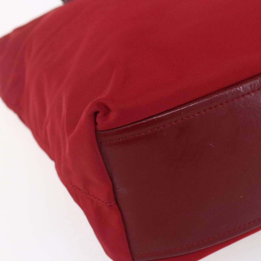 Prada Red Nylon Tote