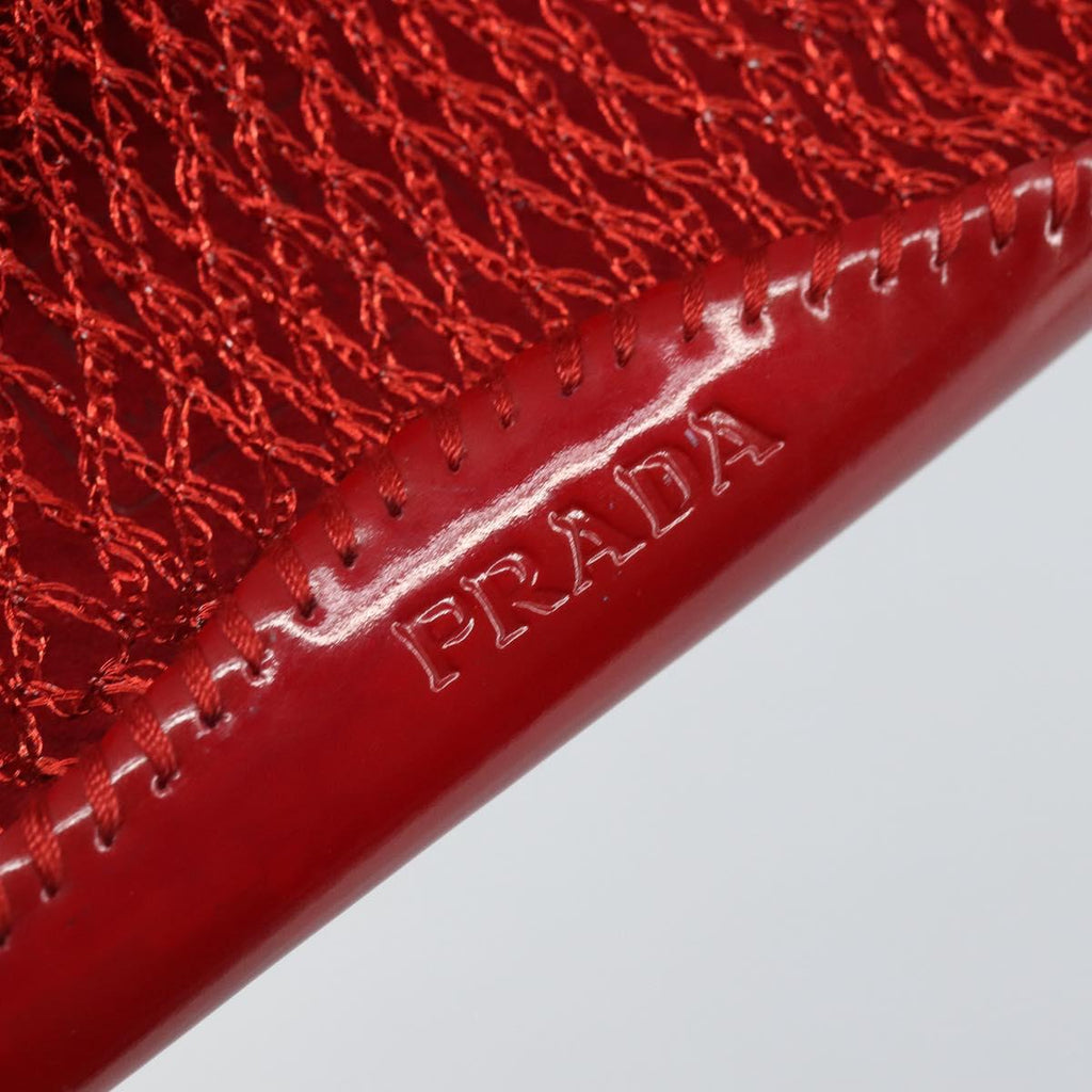 Prada Red Mesh Mini Handbag