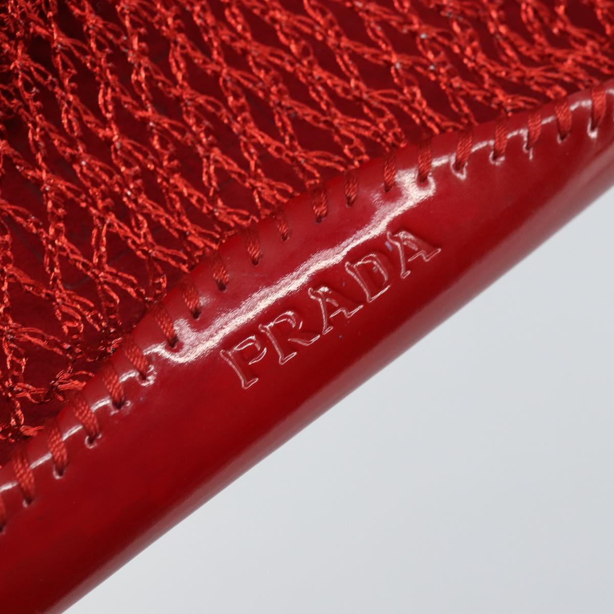 Prada Red Mesh Mini Handbag