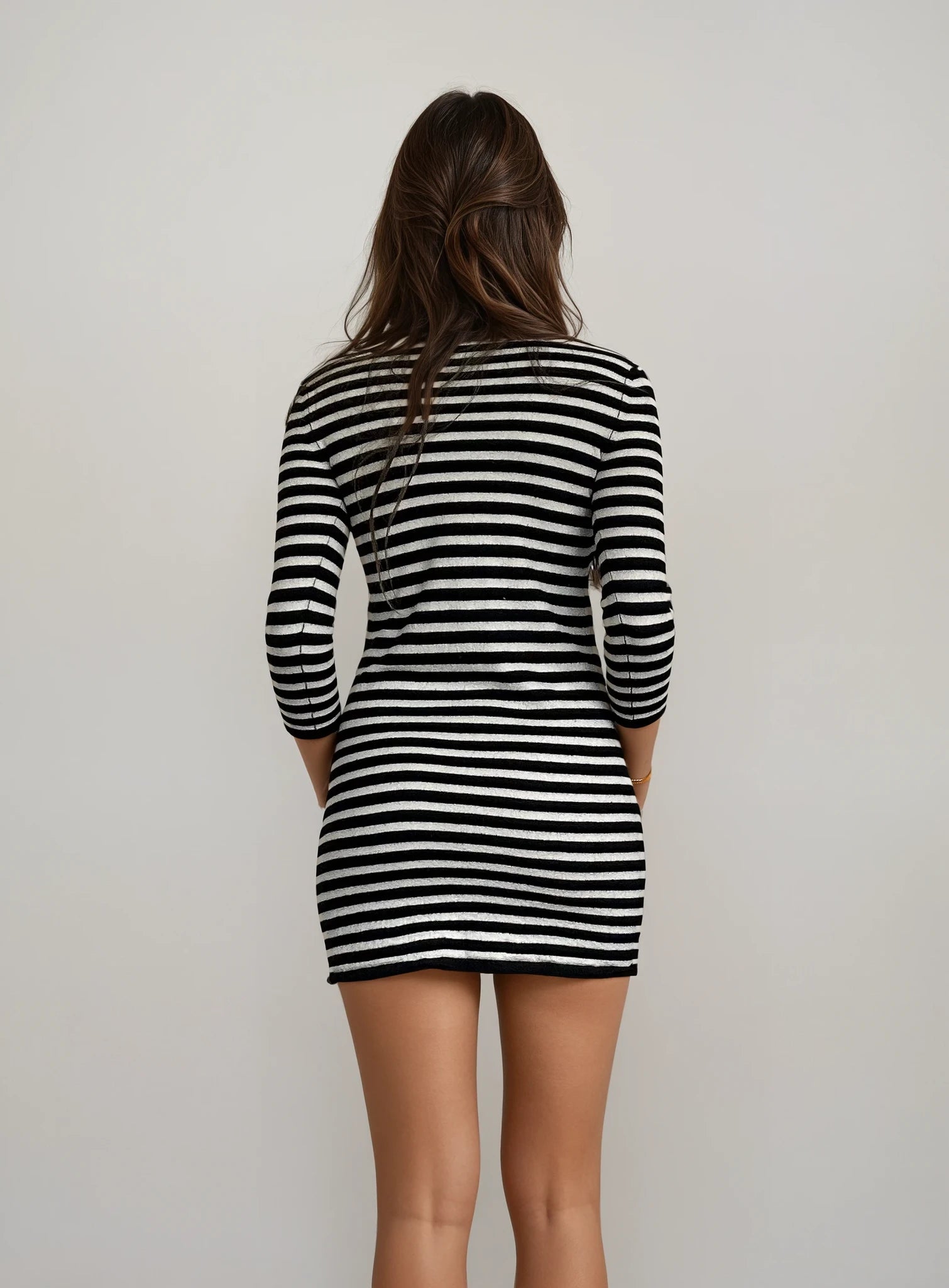 Max Mara Striped Mini Dress
