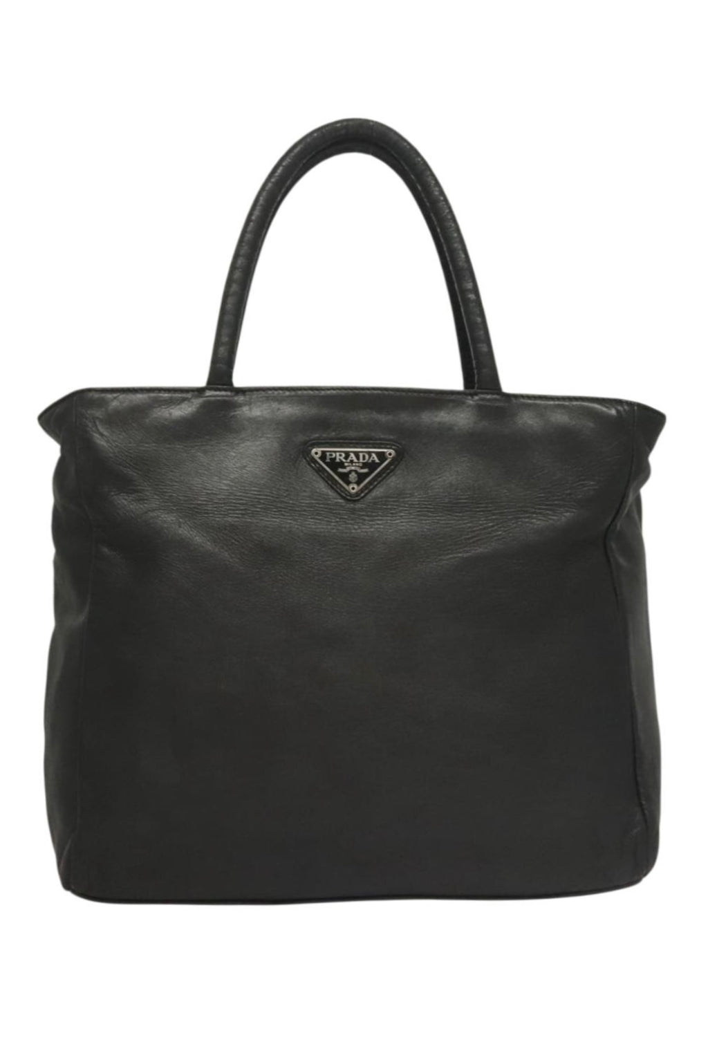 Prada Black Leather Tote