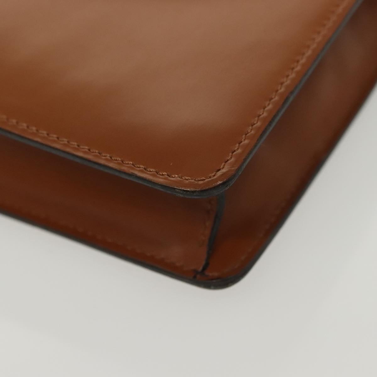 Celine Brown Chain Leather Handbag