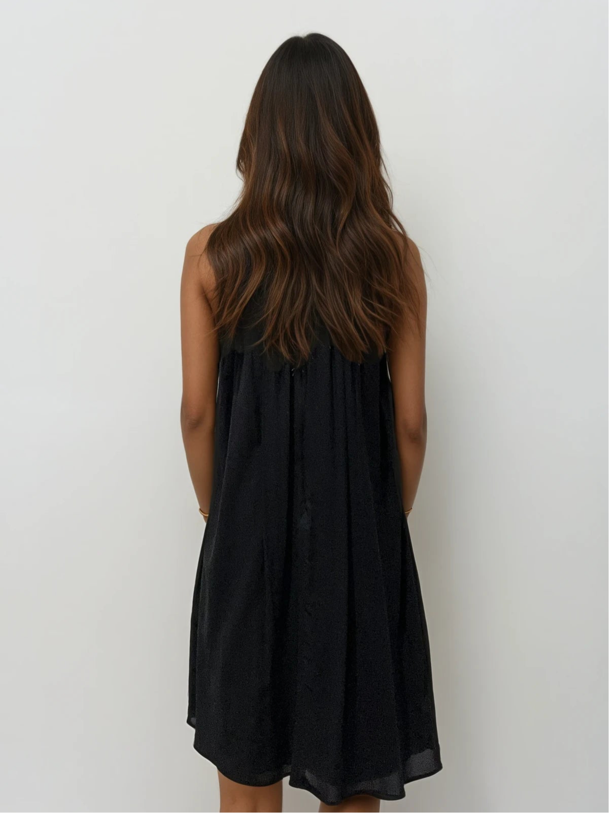 Burberry Black Pleated Dress