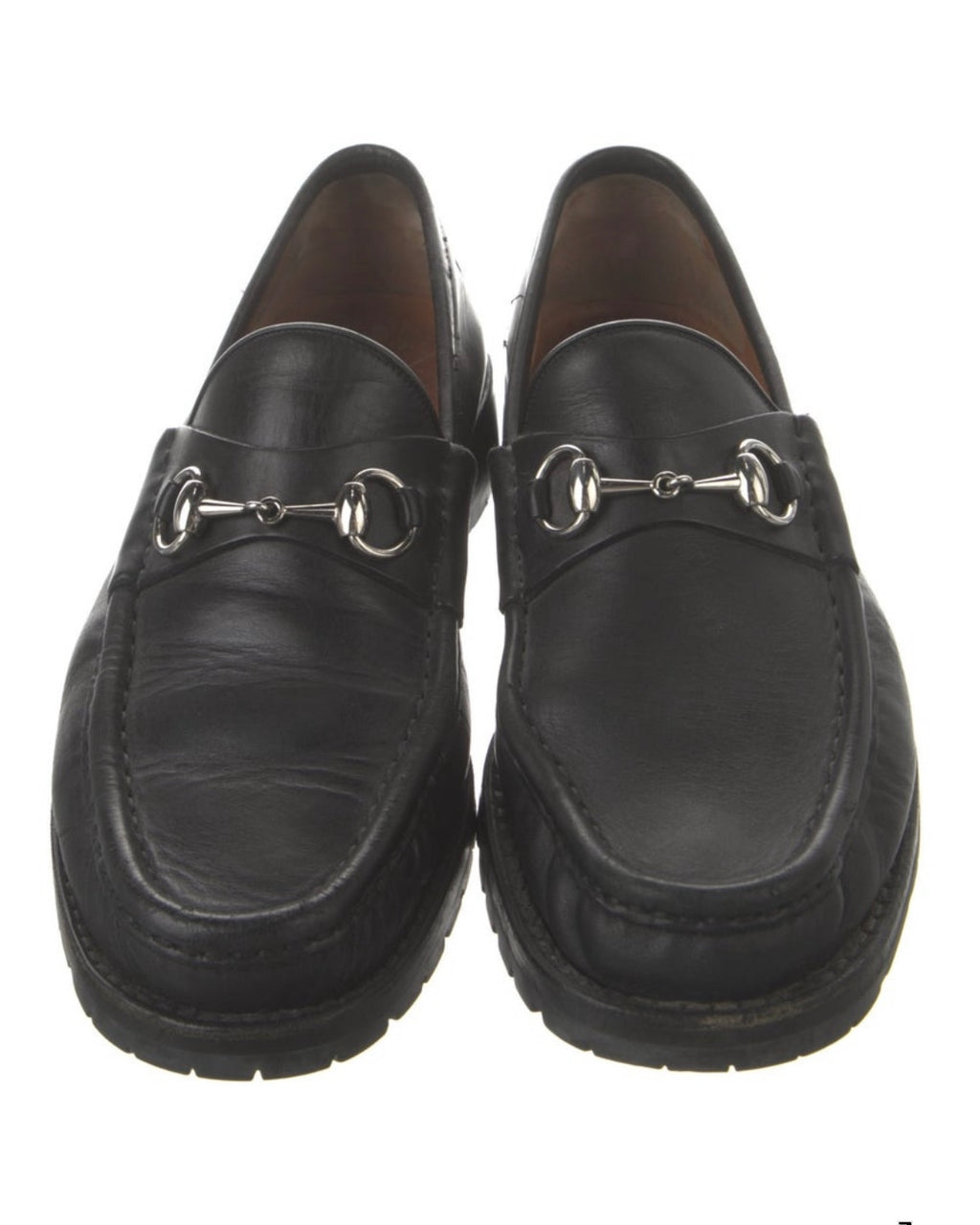 Gucci Black Leather Loafers
