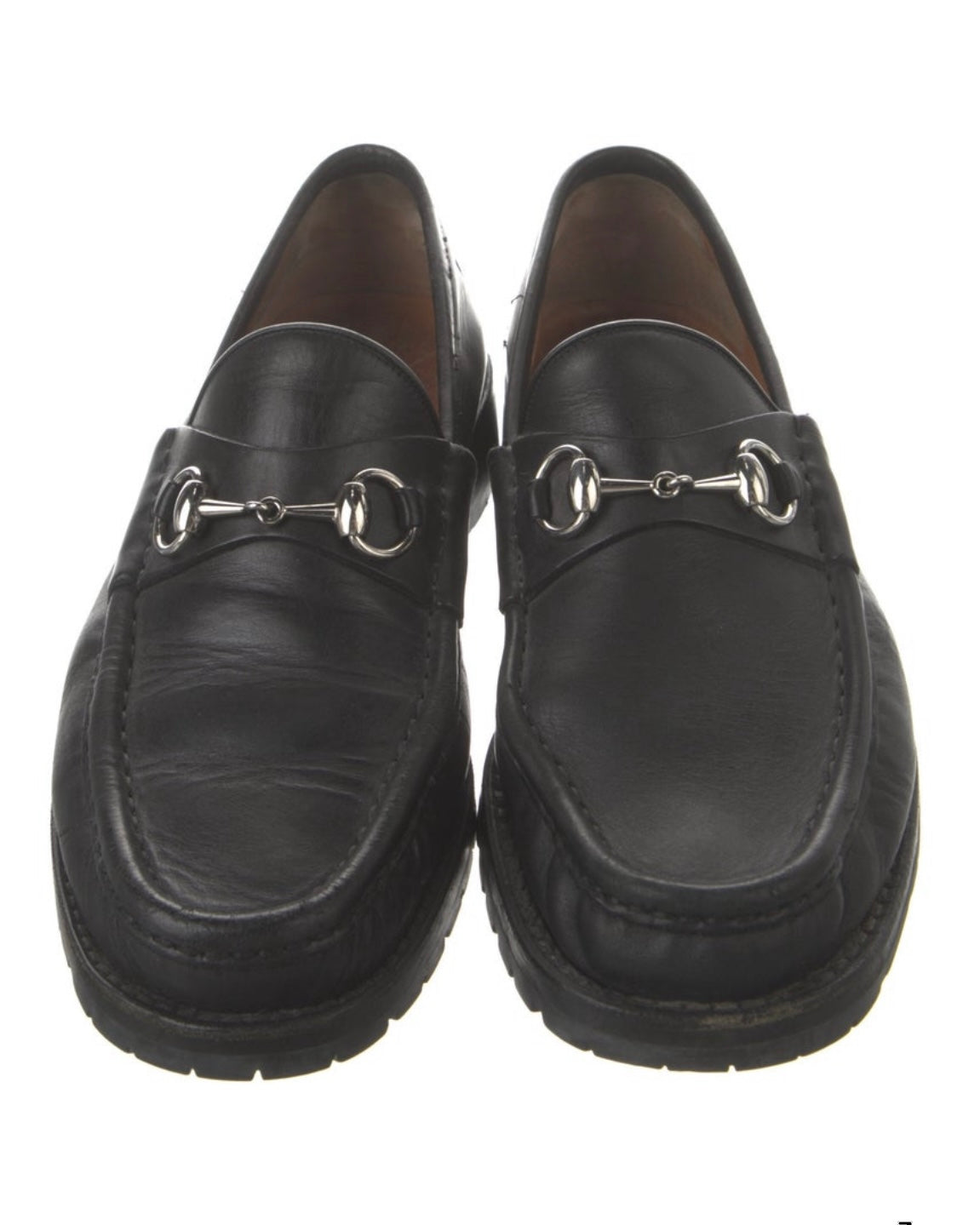 Gucci Black Leather Loafers