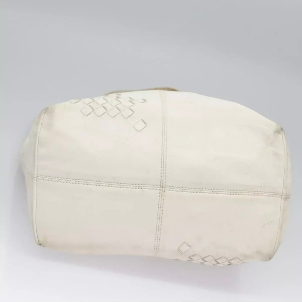 Bottega Veneta White Bucket Tote