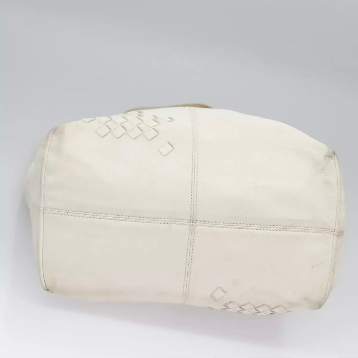 Bottega Veneta White Bucket Tote